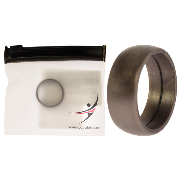 Silicone Wedding Ring - Grey by ROQ for Men - 11 mm Ring - Picture 1 of 2